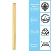 PATIKIL 3/8 x 3/8 x 8" H59 Brass Square Bar,