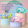 LYBHDAFA 2 Pack Swim Goggles for Kids 3-15 Years Old,