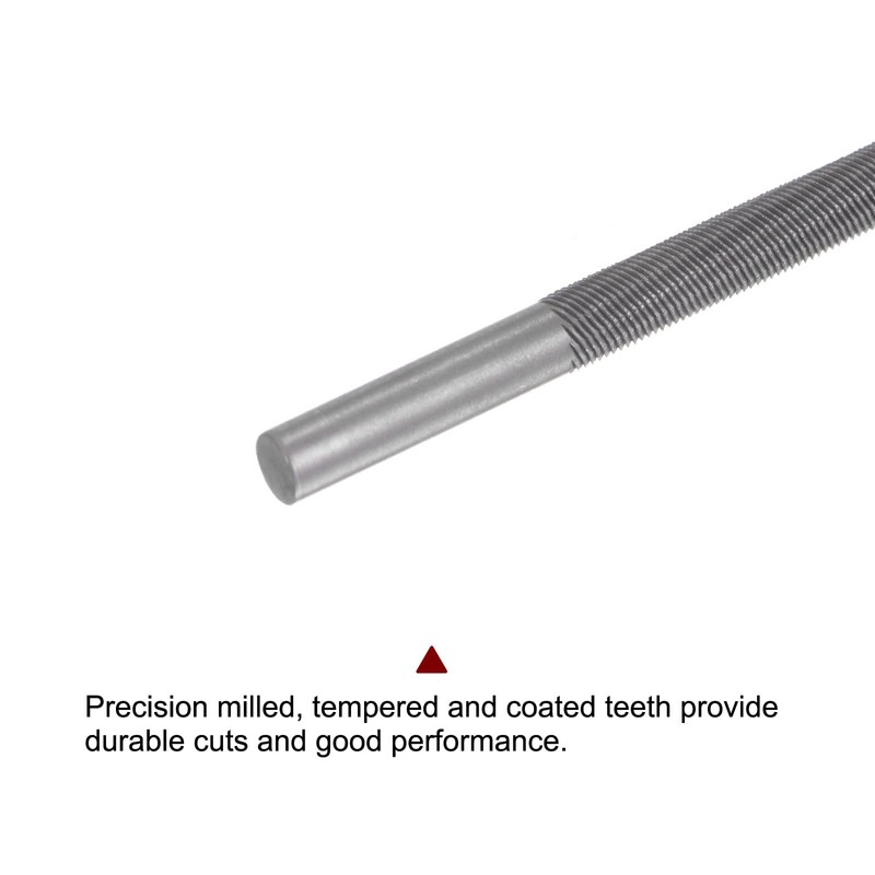 sourcing map 4pcs Chainsaw File, 3/16" (4.8mm) Round High Carbon