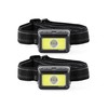 LUXPRO LP323-2PK Multicolor Broadbeam LED Headlamps - Battery-Powered, Lightweight Headlamp
