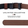 GENEMEN Mens Ratchet Belt Reversible Nylon Belt for Men Causal