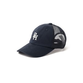 Beams Heart Men's Hat, BH Logo, Half Mesh Cap, navy, Free size