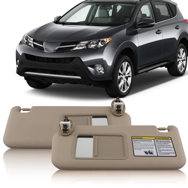 PEVAST Left Driver and Right Passenger Side Sun Visor Compatible
