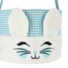 Easter Bunny Basket,Cute Plush Easter Bucket with Handle for Easter