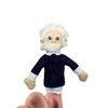 Albert Einstein Finger Puppet and Refrigerator Magnet
