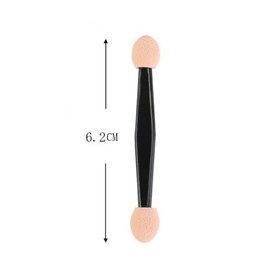 100 Pcs Dual Sided Eyeshadow Brush Disposable Eye Shadow Applicator Sticks Eye Makeup Sponge Applicator Cosmetic Tools