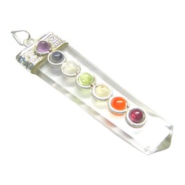 crystalmiracle Clear Quartz Gemstone Chakra Pointer Pendant Crystal Healing Gift Fashion Accessory Meditation Positive Energy Handcrafted
