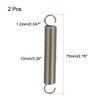sourcing map Tension Spring Wire Diameter 0.047" , OD 0.39"