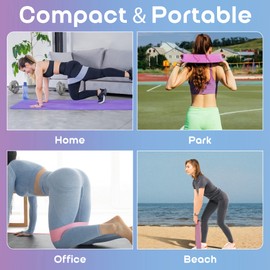 Vessus Resistance Band for men & women (3 Pack), Resistance Bands for Glutes, Hips & Legs Exercise Fitness Workout, Yoga, Pilates, CrossFit, and Body Building Resistance Band for Men & Women