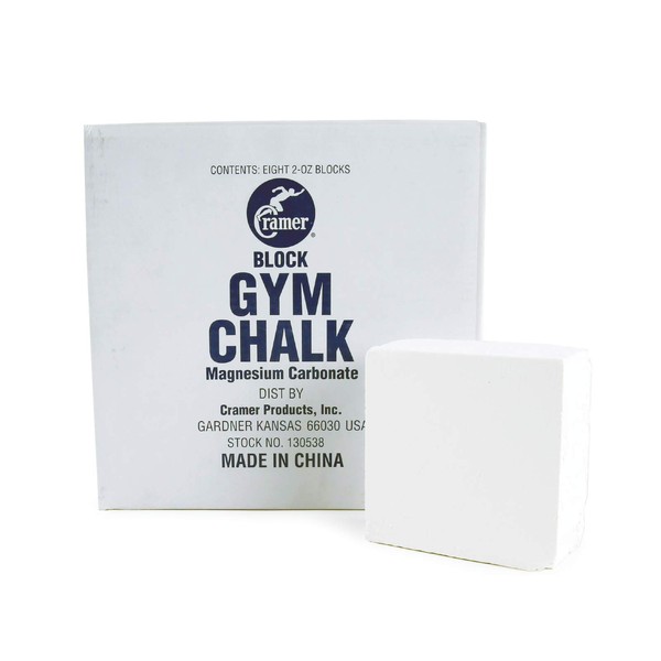 Cramer Gym Chalk Block, Magnesium Carbonate for Better Grip in Gymnastics, Weightlifting, Power Lifting, Pole Fitness, & Rock Climbing, 1 Pound