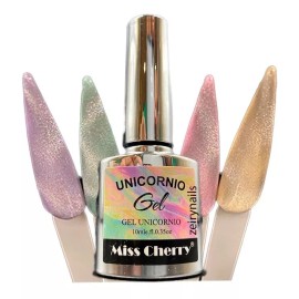 Miss Cherry Top Efecto Unicornio  Miss Cherry  Gel Uv/led 10 Ml 1pz.