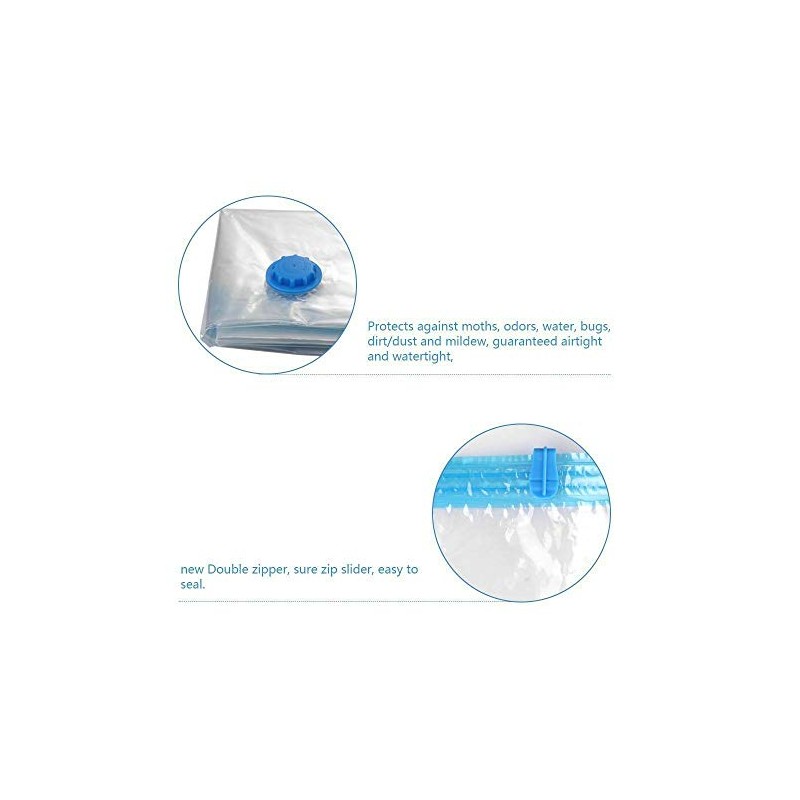 TAHA ® 10 Pack 70 x 50 Vacuum Clothes Storage
