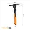Fiskars IsoCore Pickaxe Mattock with Shock-Absorbing Handle, Dual-Head Tool for