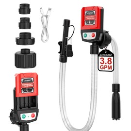 Automatic Portable Fuel Transfer Pump 3.8 GPM Electric Gas Can Pump with Battery/USB Powered