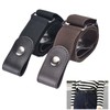 Domicubes 2PCS No Buckle Belt, Invisible Unisex Belt No Buckle
