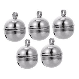 Ciieeo 5pcs Decorative Copper Bells for Crafts Pet Accessories and Home Decor Vintage Style Hanging Bells for Christmas Wind Chimes and Craft Projects