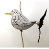Wooden Seagull with Propeller Wind Chime for Garden and Balcony
