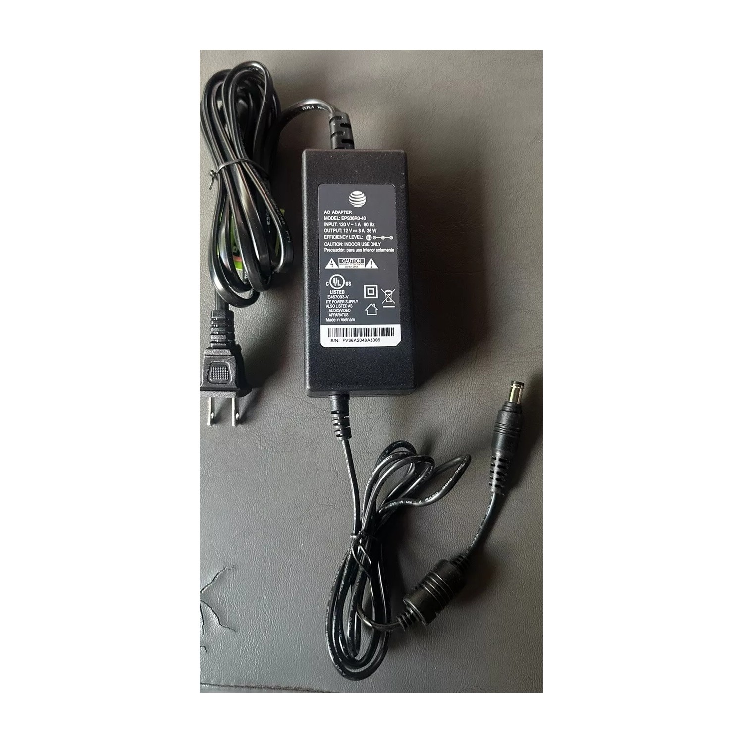 AT&T BGW210 BGW-210 Power Supply For At&T Modem Fiber Optic Internet ...