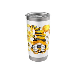 Bee Gnome Couple On Both Sides For Mom And Dad Unique Summer Stainless Steel Insulated Tumbler