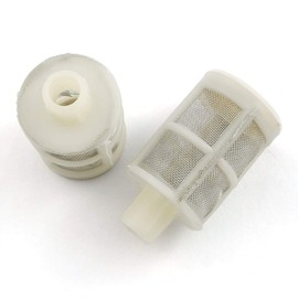 PZRT 2pcs Car Washing Machine Inlet Filter Net Strainer with 16mm Hose Clamp