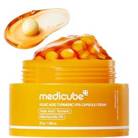 Medicube Capsule Cream with Kojic Acid  Turmeric for Uneven Skin Tone  Tone Renewal  Radiance Care for Troubled Skin  Turmeric, Kojic, Vitamin C...   