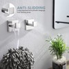 KOKOSIRI Bath Towel Hook Wall Mount Square Robe Hook Coat
