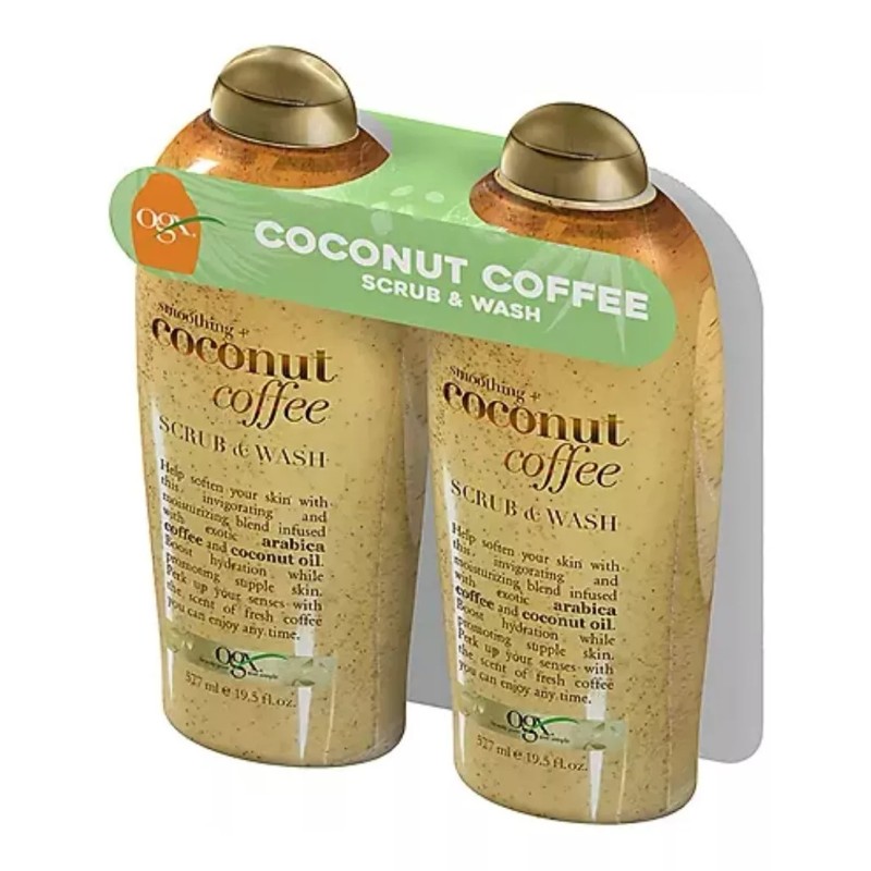 Ogx, Body Wash Y Exfoliante De Coco Y Café 2