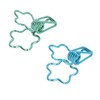 100 Pcs Binder Clips Hollow Cute Flower Shape Sturdy Metal