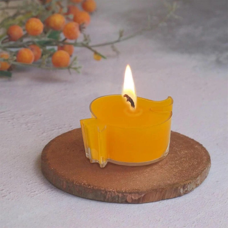 24-Pack Handmade Modern Tealight Candles Bulk Beeswax Tea Lights with