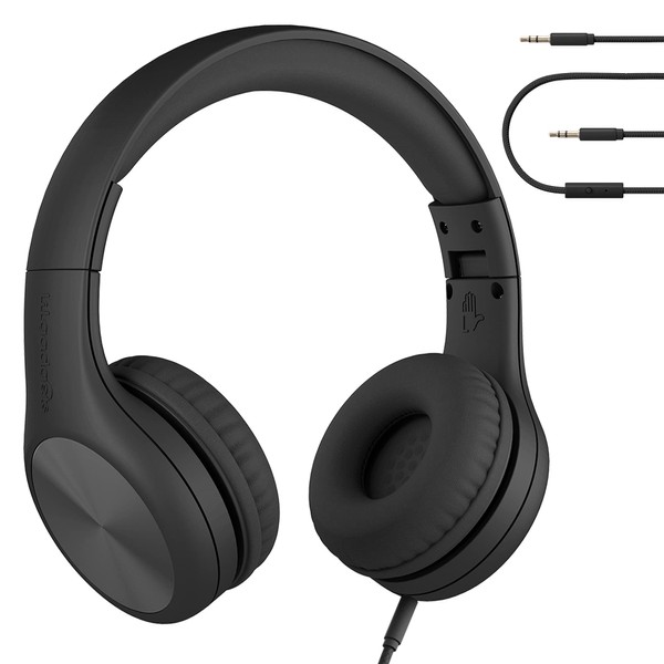 LilGadgets Connect+ Pro Kids Headphones Black Headphones - Designed With