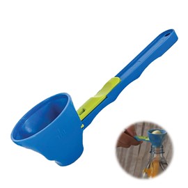 PAVIKE Measuring Spoon, 2 in 1 Funnel Spoon with Long Handle, Powder Funnel, Convenient to Clean, Storage, Powder Funnel, Reusable for Powder, Salt, Coffee Powder, Sugar, Cooking Tools, Kitchen