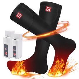 Magnolia Heated Socks Women Men, Rechargeable Heated Socks for Women Men Winter Warm Heated Socks for Skiing Camping Snowboarding Outdoor Sports