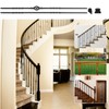 Vilstomes Wrought Iron Balusters, 10 Pack Metal Deck Spindles, 1/2"