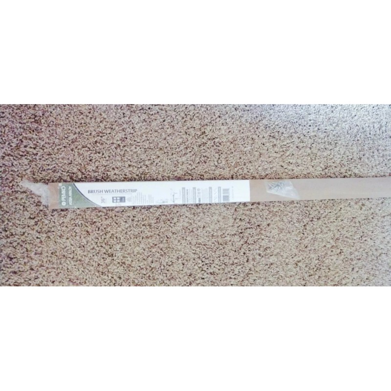 Pemko 36 Inch Brush Weatherstrip Door Sweep, screw applied, fasteners