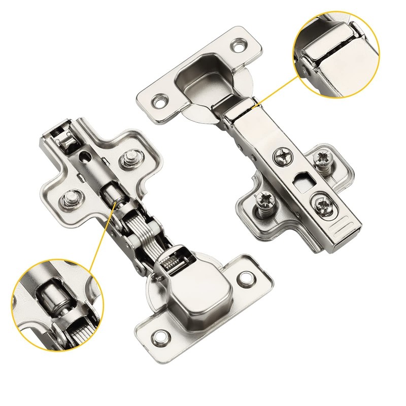 Furniware 2 pcs Soft Close Cabinet Hinge,110 Degree Full Overlay