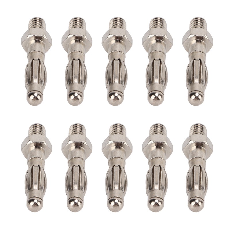 50Pcs Banana Plugs Hex Thread High Accuracy Good Transmission Performance