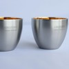 Nagao Tsubame-Sanjo Pair Drinking Cup Set, Origami Gold, Diameter 6