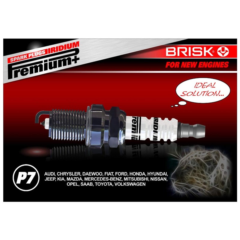 BRISK Iridium Premium+ Plus P7 DR17YIR-1 1625 Spark Plugs (Pack