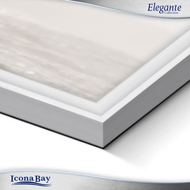 Icona Bay 11x14 Silver Picture Frame, Contemporary Photo Frame 11 x 14, Wall Mount or Table Top, Elegante Collection