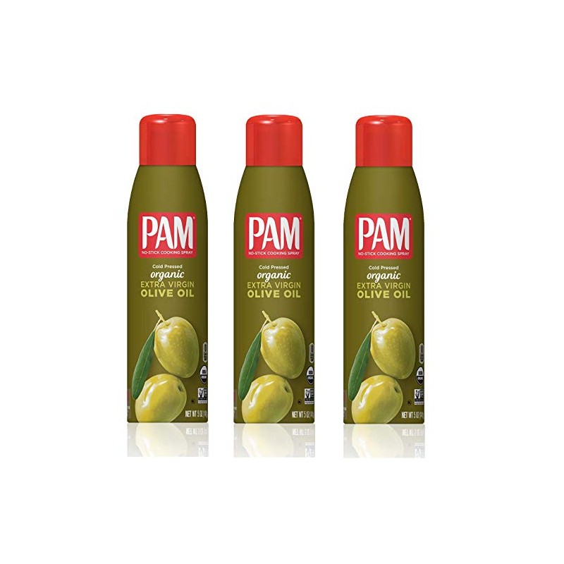 Pam Organic Olive Oil Cooking Spray 5oz Can (Pack of