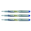 PILOT V-Pen Disposable Fountain Pen Silver Medium Nib - Blue