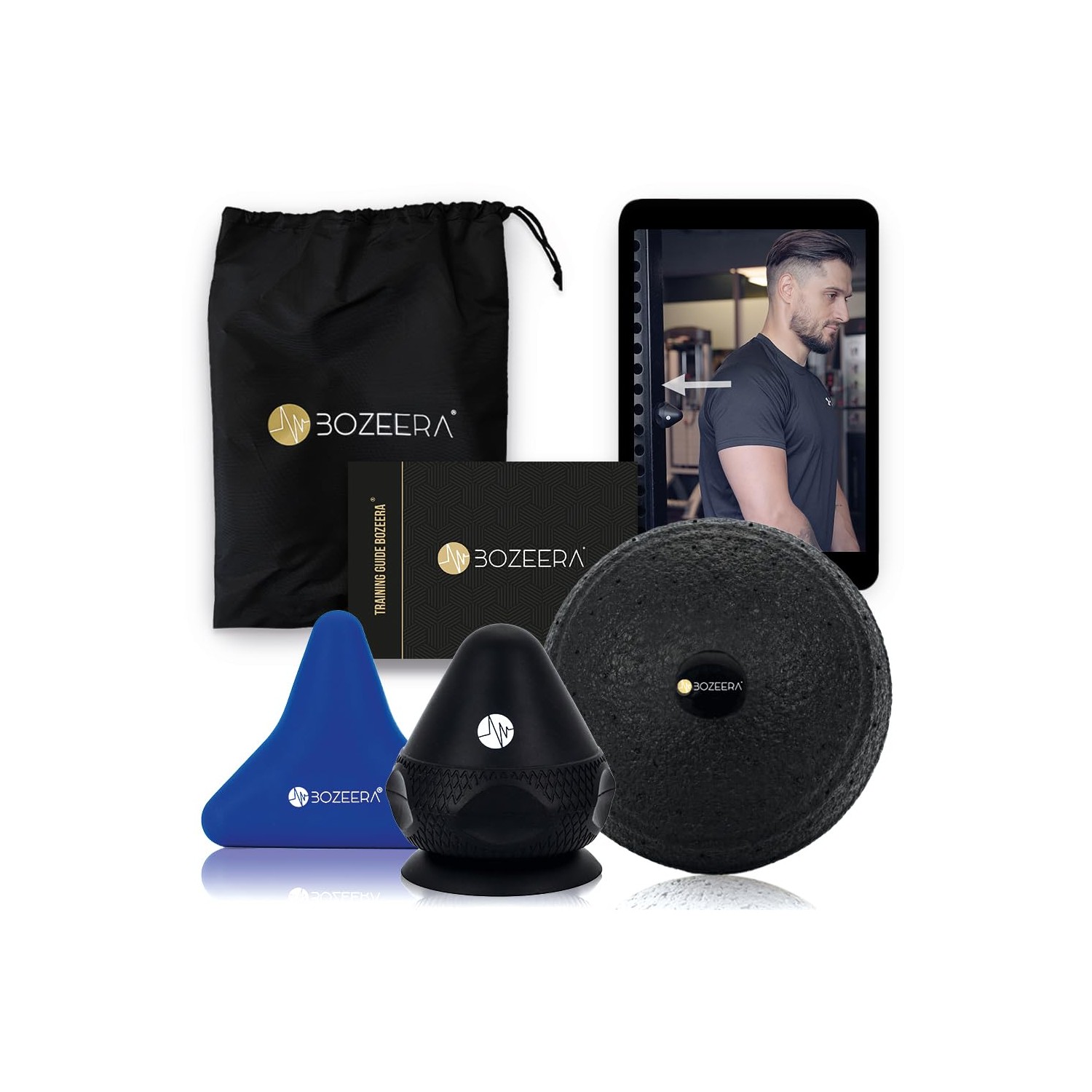 BOZEERA Trigger Point Pusher Set Fascia | Trigger Finger with Suction ...