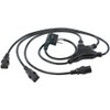 c-enter IEC Cable: Octopus Power Cable for 3 "one2three" 60