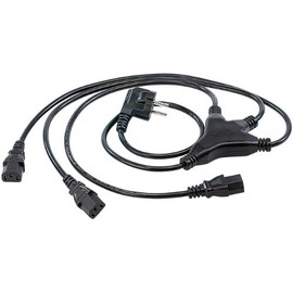 c-enter IEC Cable: Octopus Power Cable for 3 "one2three" 60 cm + 3 x 60 cm (Power Cable IEC Plug, Monitor Power Cable, Electric Cable)