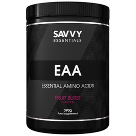 Savvy Essentials EAA's 390g - Fruit Burst | Increase Muscle Protein Synthesis | Muscle Recovery | Intra & Post Workout |