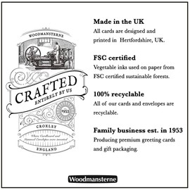 Woodmansterne Birthday/Blank Greeting Card for Men with Scenic Countryside Steam Train Design - General Card Suitable for Any Occasion