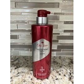 Old Spice Men's Hair Thickening Step 1 Shampoo With Biotin  17.9oz (1 Bottle)