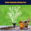 Solar Fountain Pump 6.5W 6 Fountain Modes Energy Saving Solar