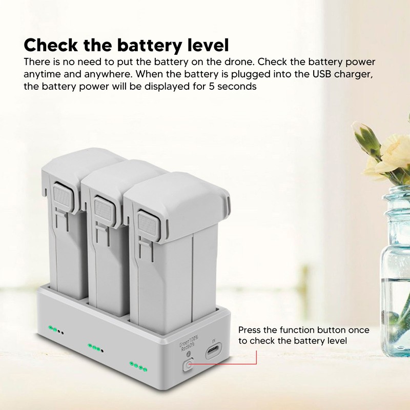 Drone Charging Station Intelligent Fast Efficient 3 Port Battery Charging
