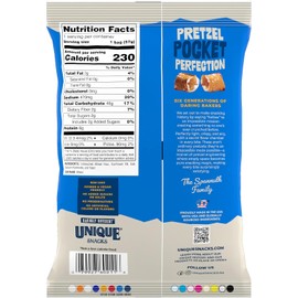 Unique Snacks Original Pretzel Shells, Delicious Homestyle Baked Snack Bag, Vegan, OU Kosher, and Non-GMO Food, No Artificial Flavor, 2 Oz. Bag, Pack of 12